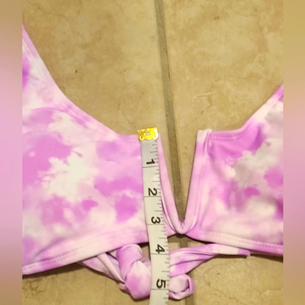 #58 - NWT California Waves Jrs' V-Wire Bralette Bikini Top, Jr's XL- Like Large - Picture 9 of 10